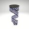 Mini Checkerboard Wired Ribbon 1.5"x10yd Black White -LS3146L6